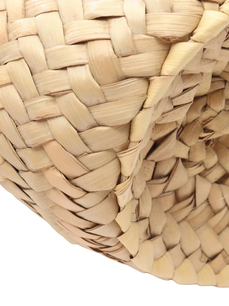 2010-2026 Small Raffia Anagram Basket Bag tote bag 6
