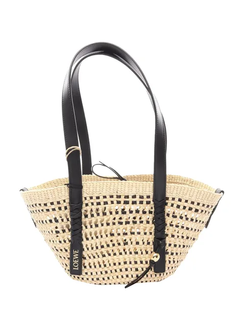 2010-2026 Paulas Ibiza Small Raffia Braided Basket Bag tote bag