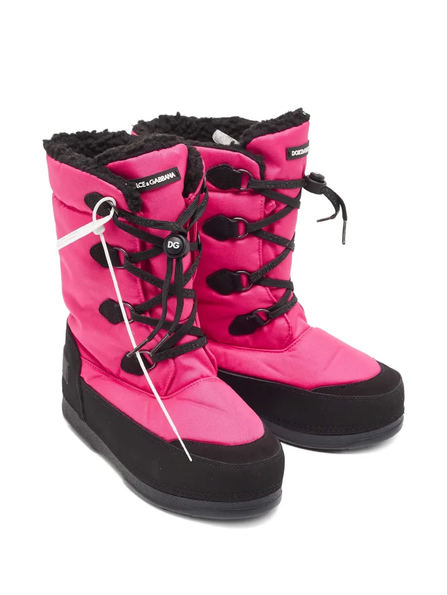 lace-up nylon boots 3