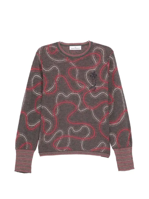 Orb-embroidered jumper