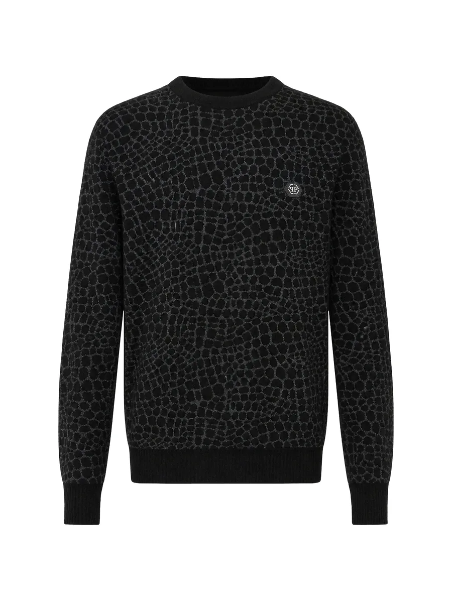 wool cashmere round-neck pullover Cocco 1