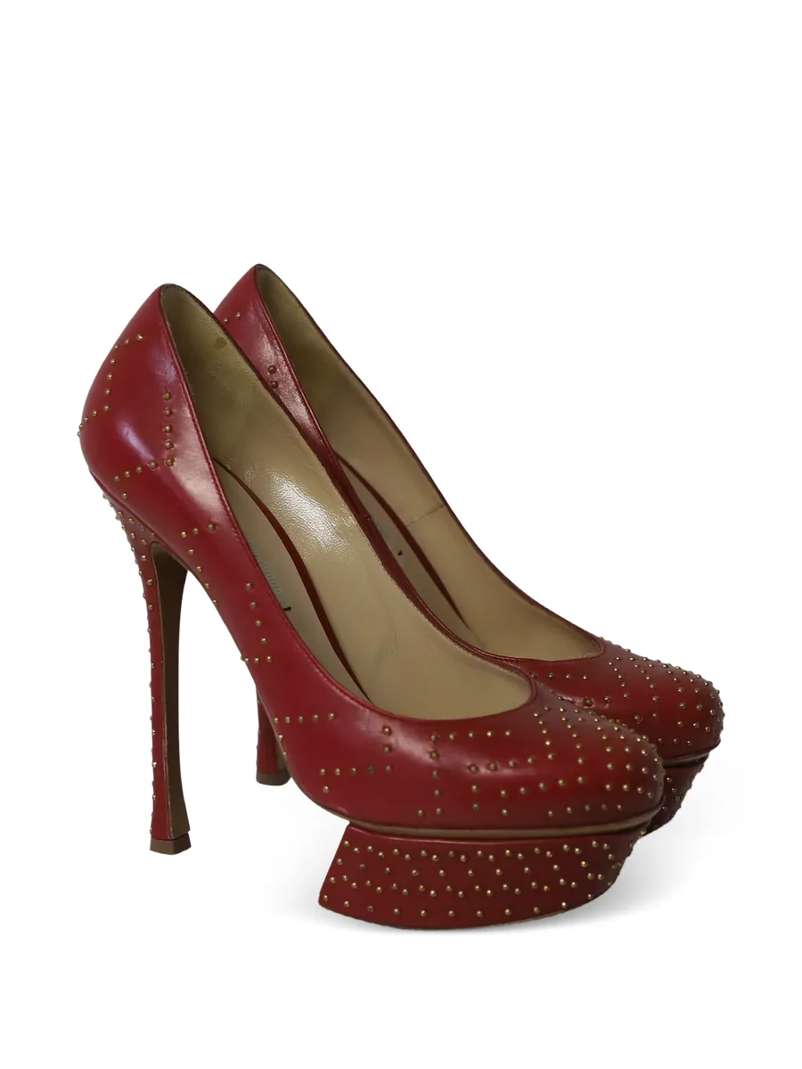 studded platform pumps 4