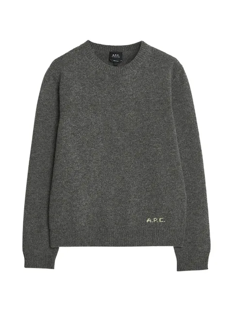 logo-detail wool sweater