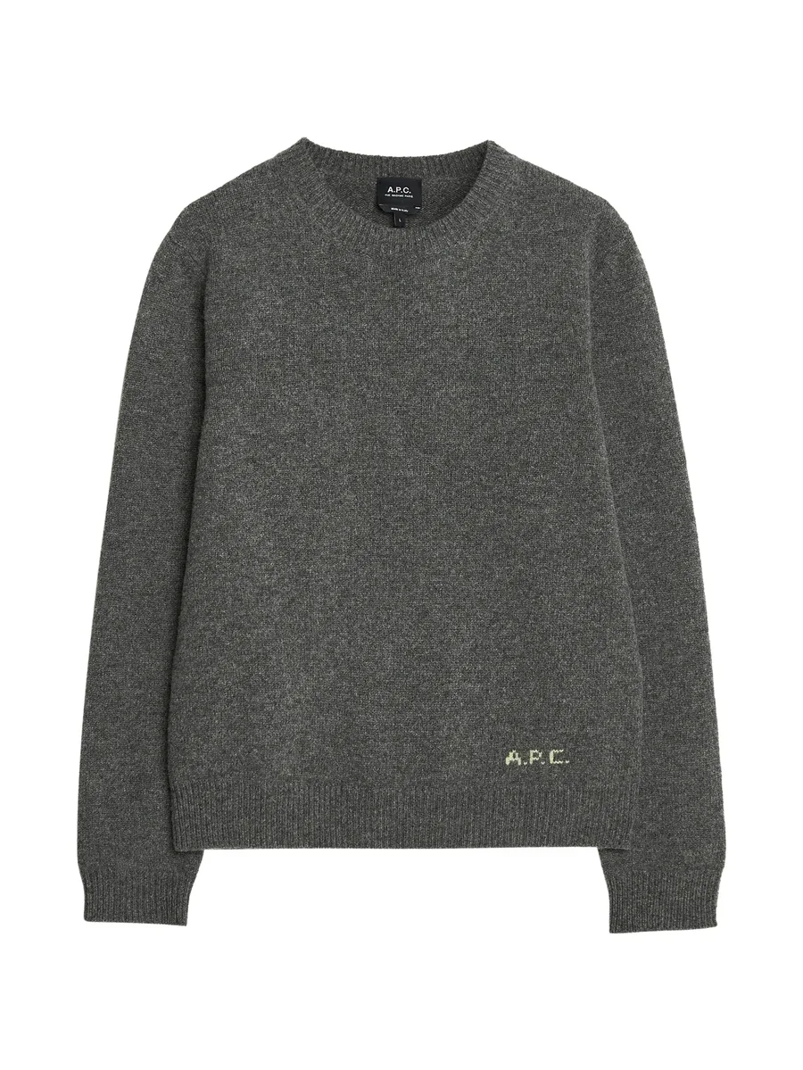logo-detail wool sweater 1