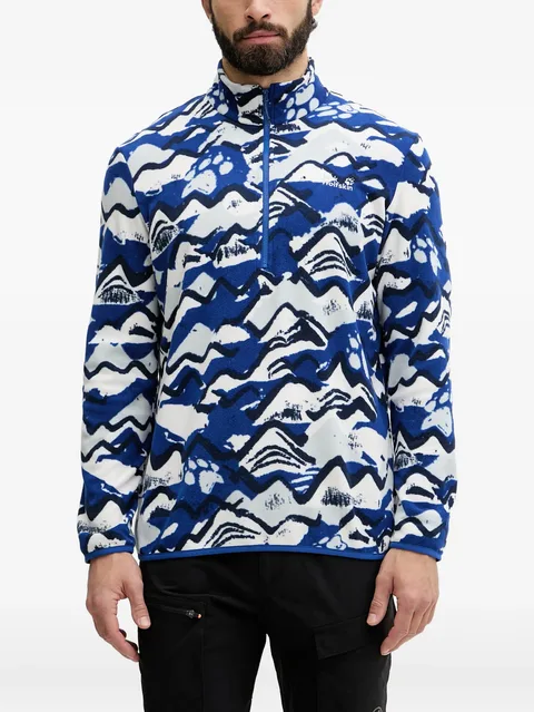 Paw Era 100 Print HZ M quarter-zip sweater