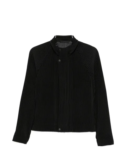 plissé-effect sweater