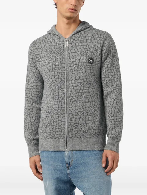 wool cashmere zip hoodie Cocco