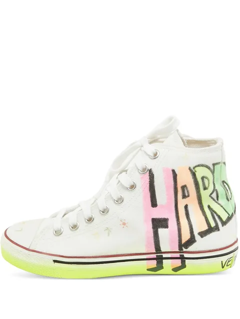 graffiti high-top sneakers