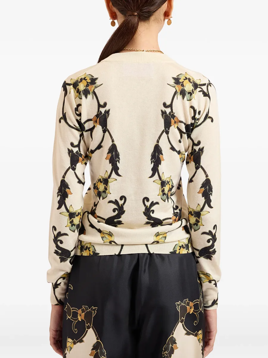 silky crew-neck sweater 3