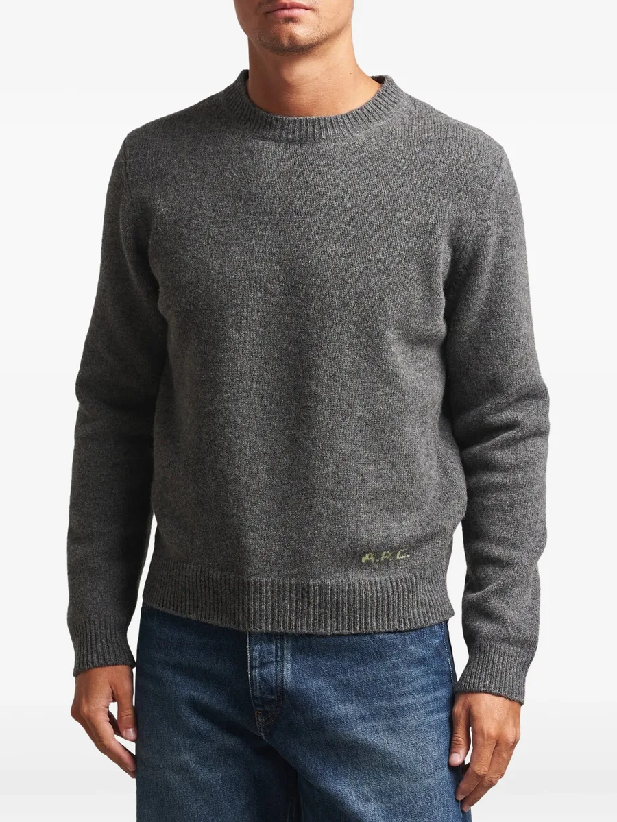 logo-detail wool sweater 2