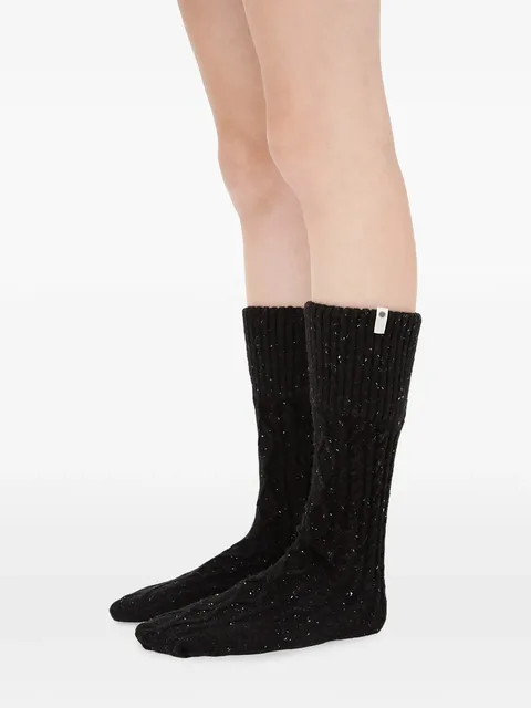 Shaye cable-knit socks