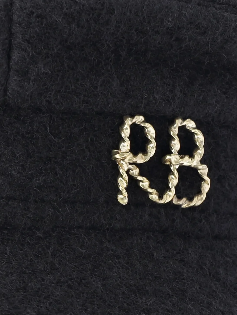 Baker Boy logo-plaque safety-pin hat 3