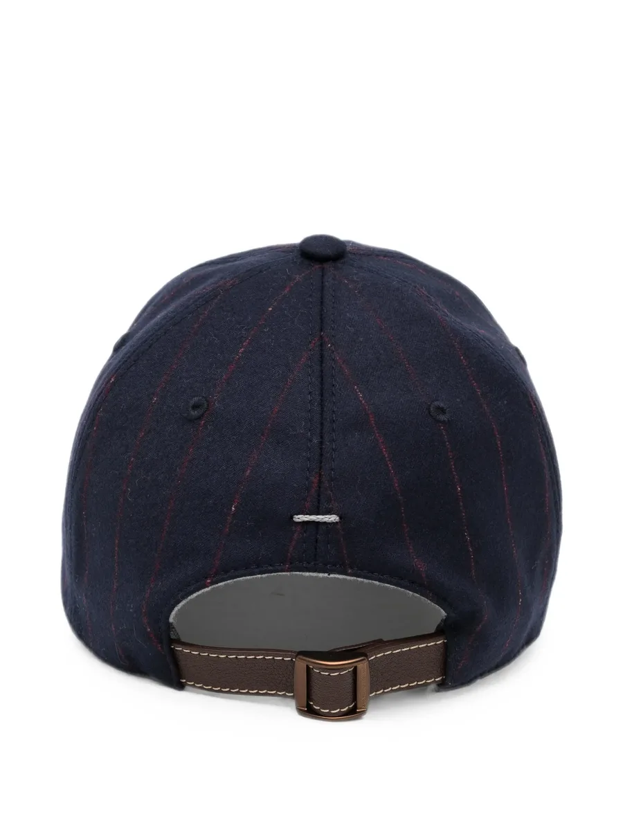 pinstripe-pattern baseball cap 2