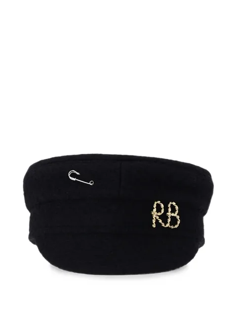 Baker Boy logo-plaque safety-pin hat