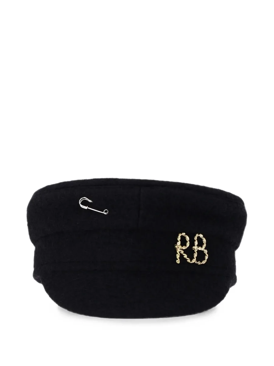 Baker Boy logo-plaque safety-pin hat 1