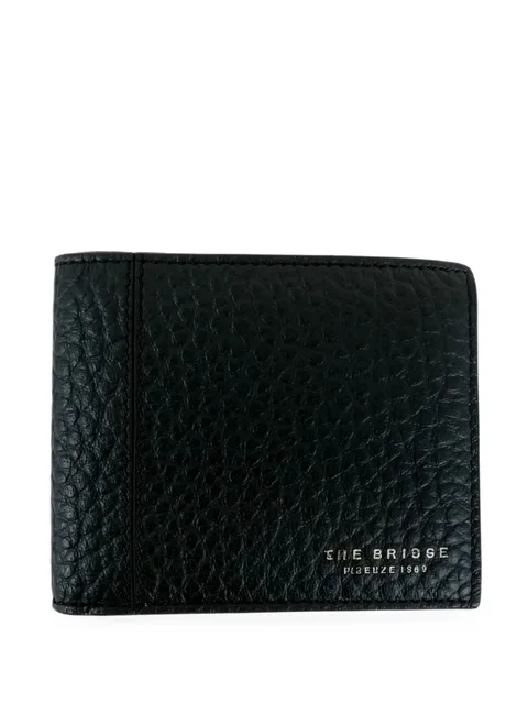 grained leather wallet