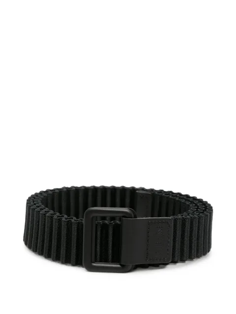 pleated buckle belt