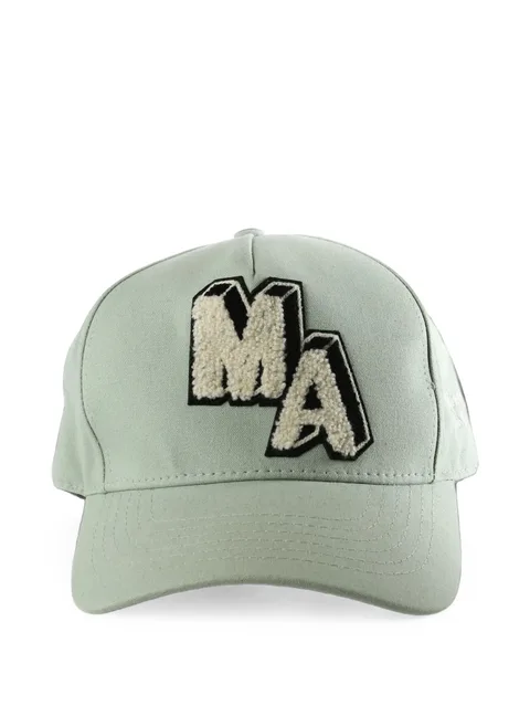 MA bouclé-patch baseball cap