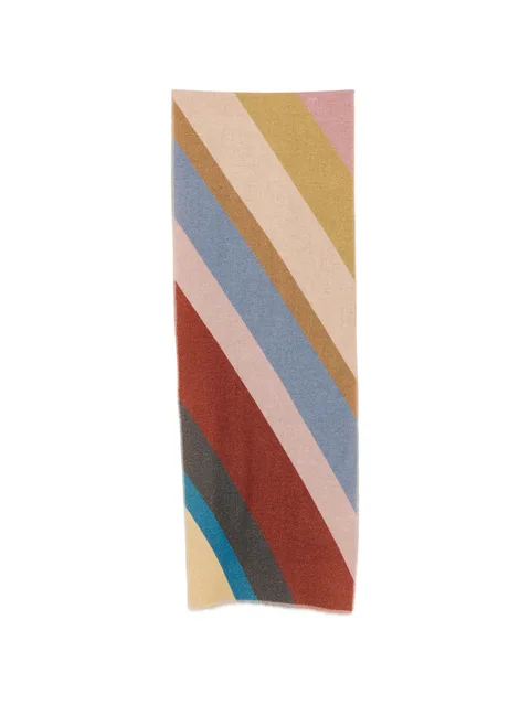 diagonal-stripe scarf