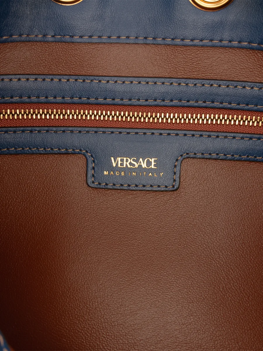 2021-2026 Denim La Medusa Drawstring Bucket Bag satchel 6