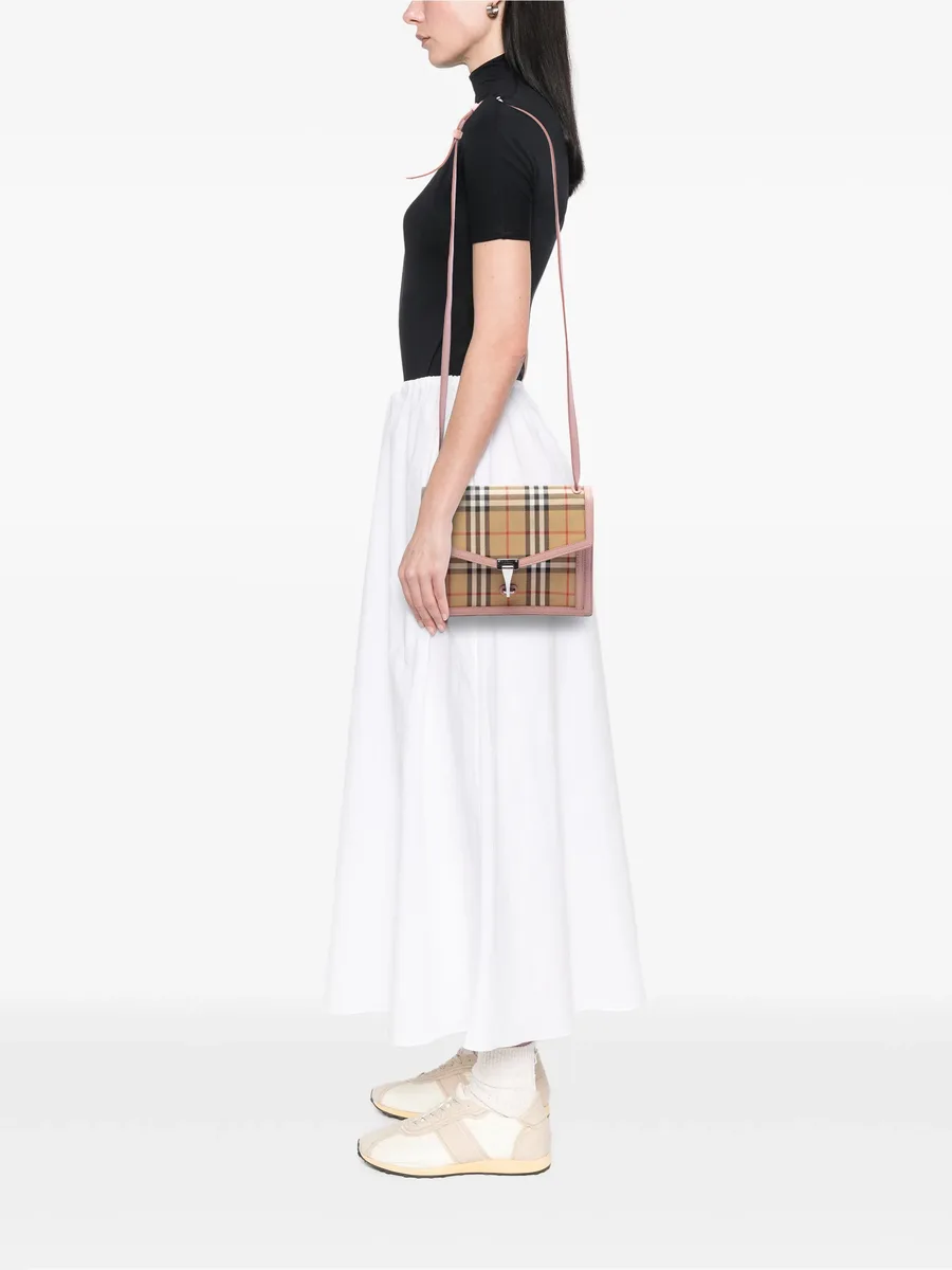 2000-2017 Small House Check Canvas Macken crossbody bag 2