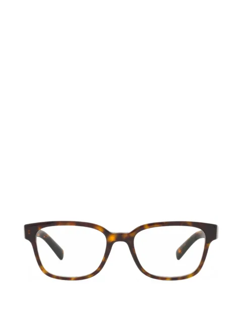 tortoiseshell-effect rectangle-frame glasses