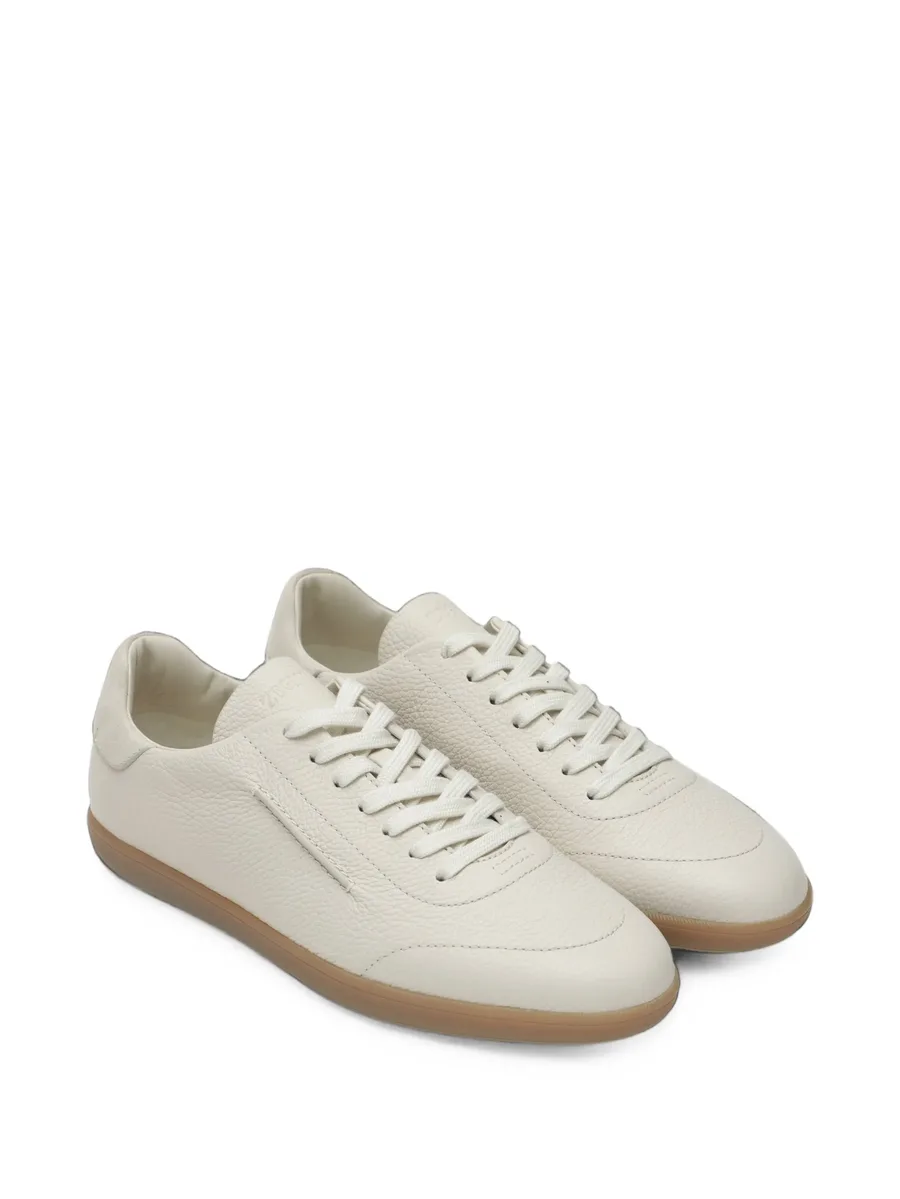 white leather 232 sneakers 2
