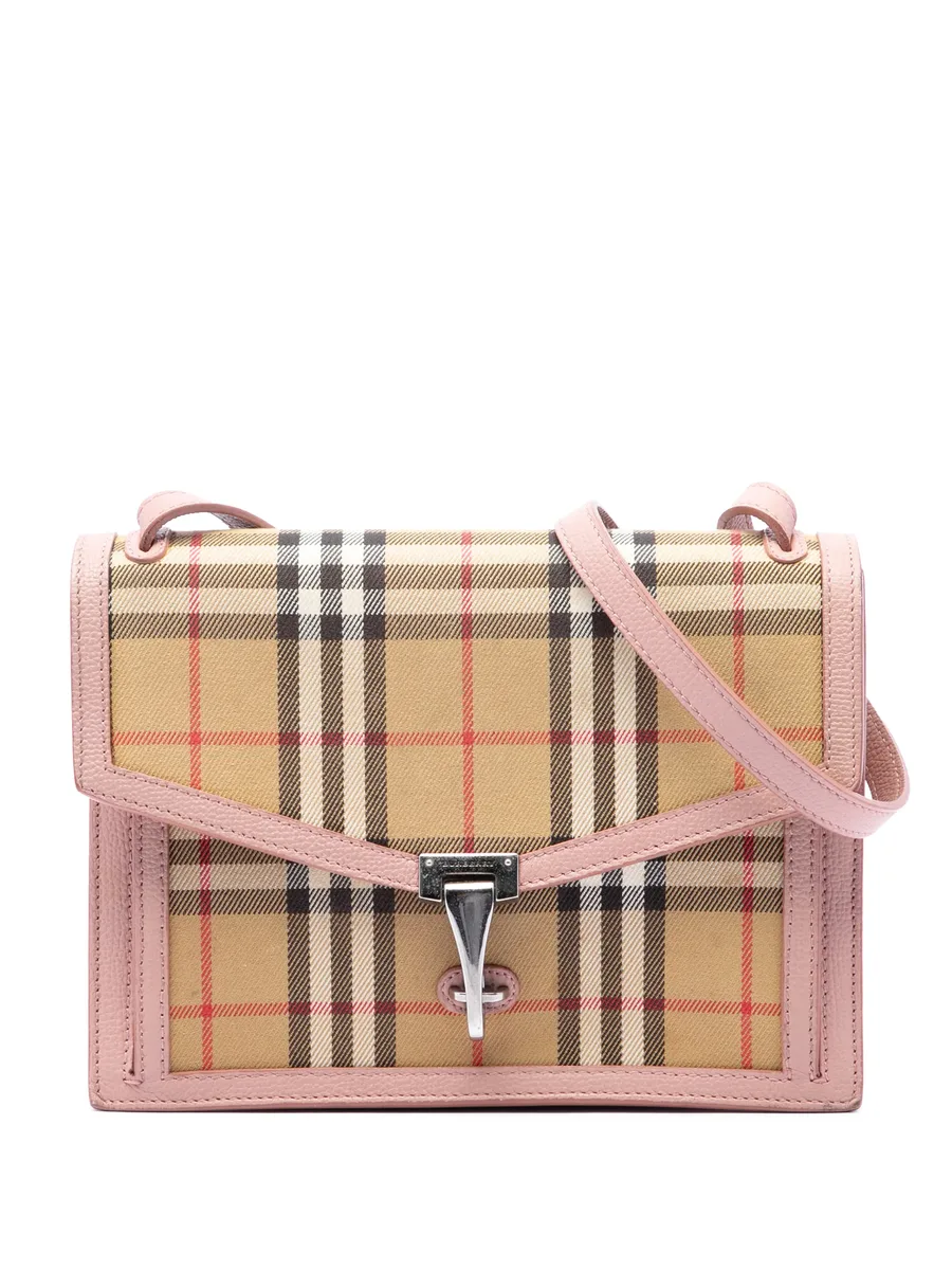 2000-2017 Small House Check Canvas Macken crossbody bag 1