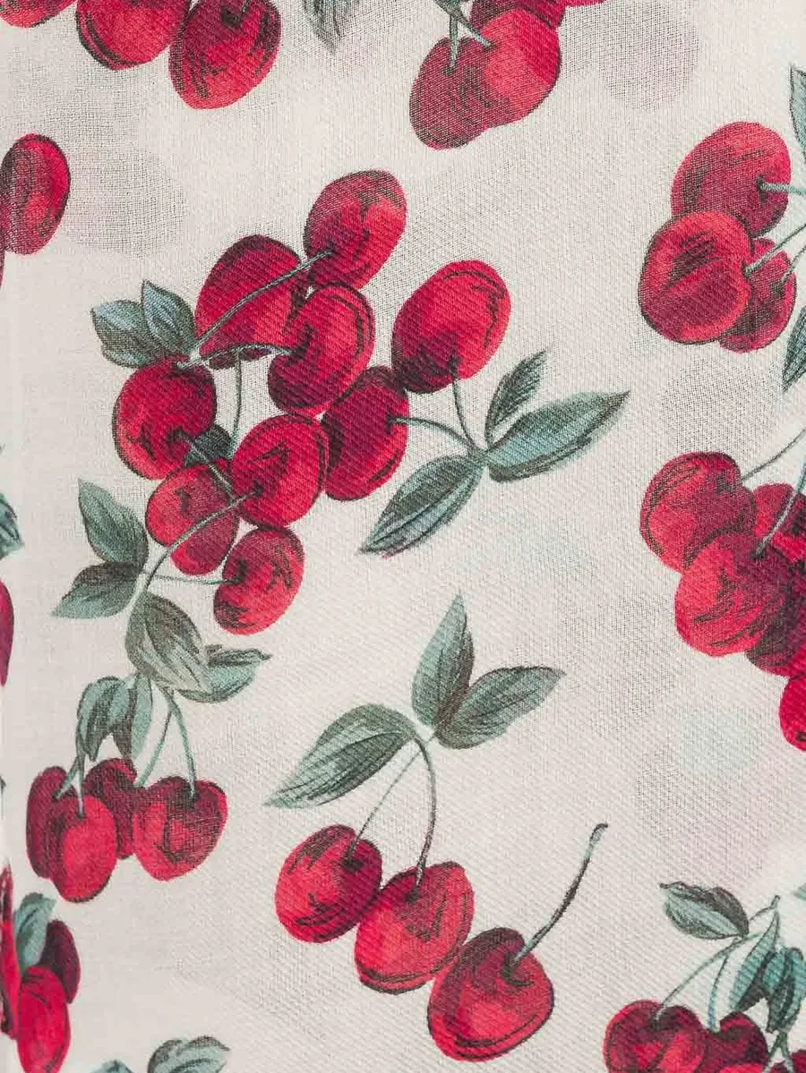 cherry-print stole 2
