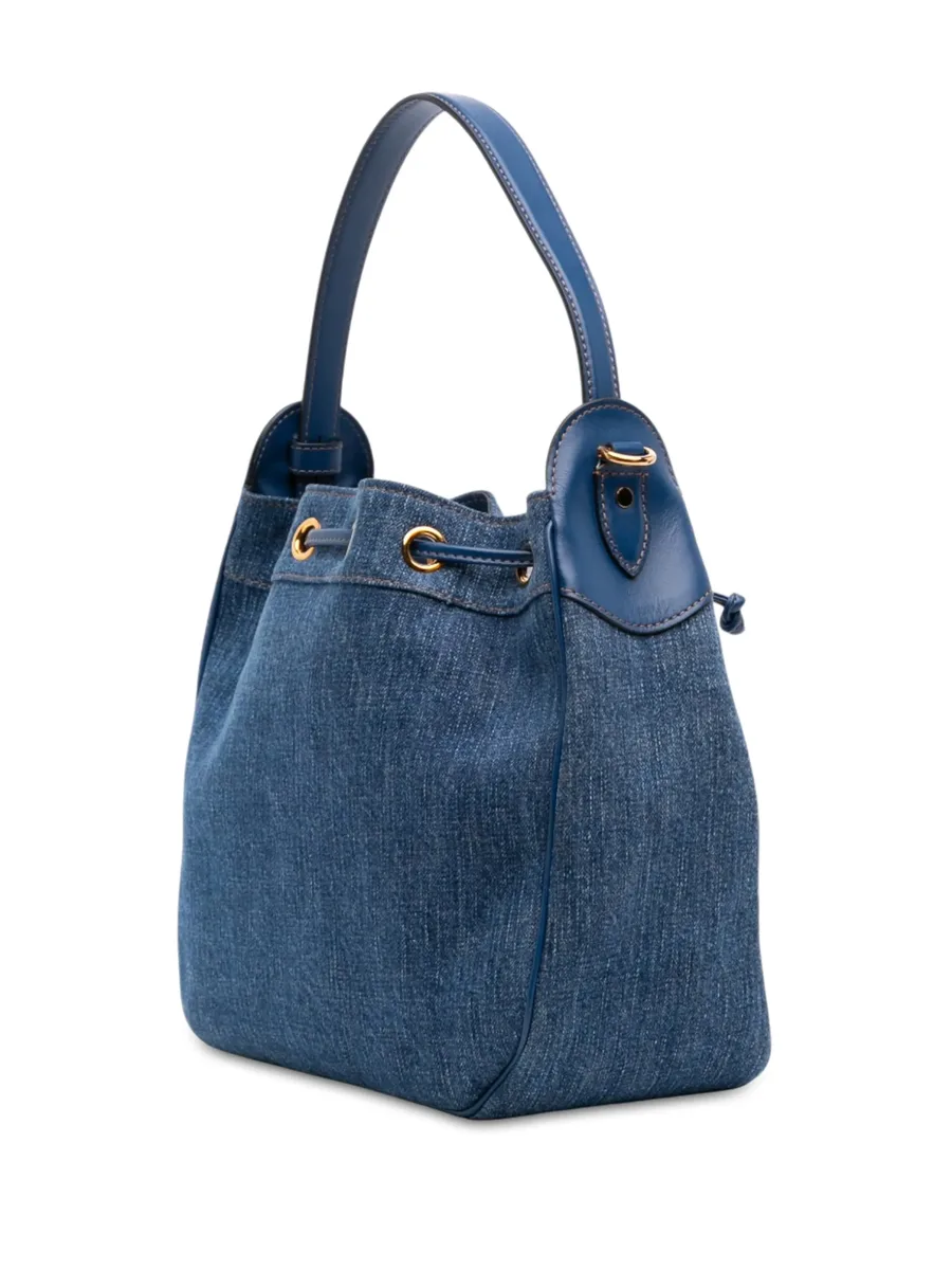 2021-2026 Denim La Medusa Drawstring Bucket Bag satchel 3