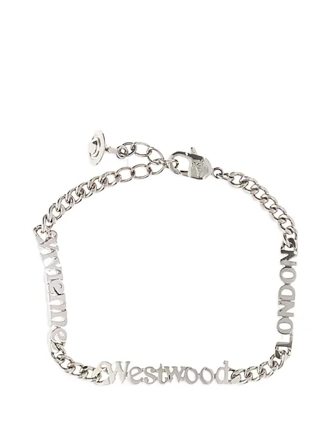 Millicent logo-lettering bracelet