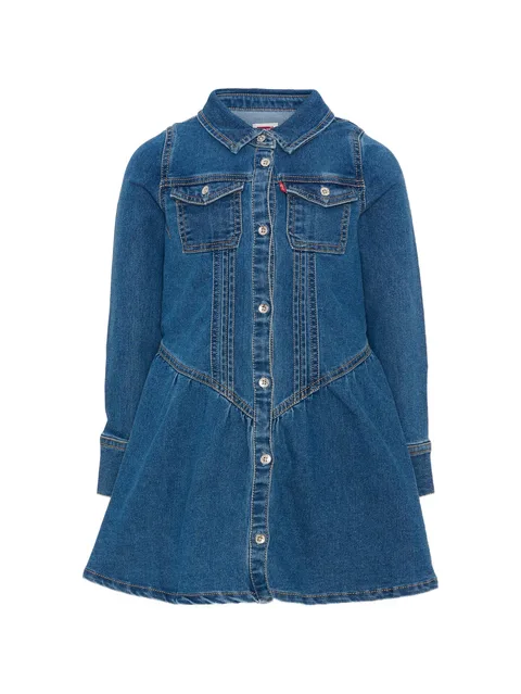 button-up long-sleeve dress