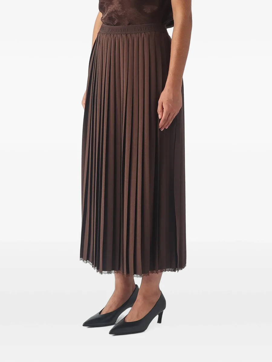 lace-trimmed pleated skirt 3