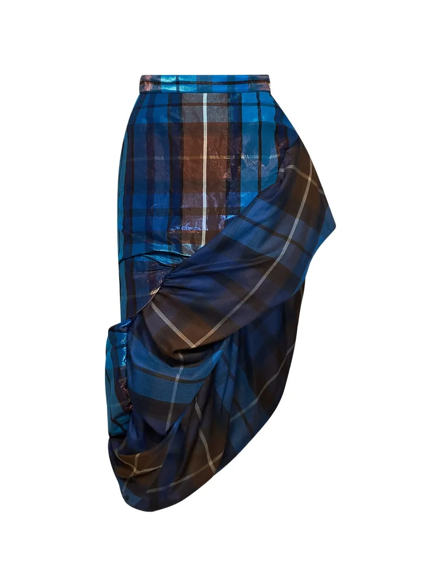 Marilyn buchanan tartan ruffled midi skirt 2