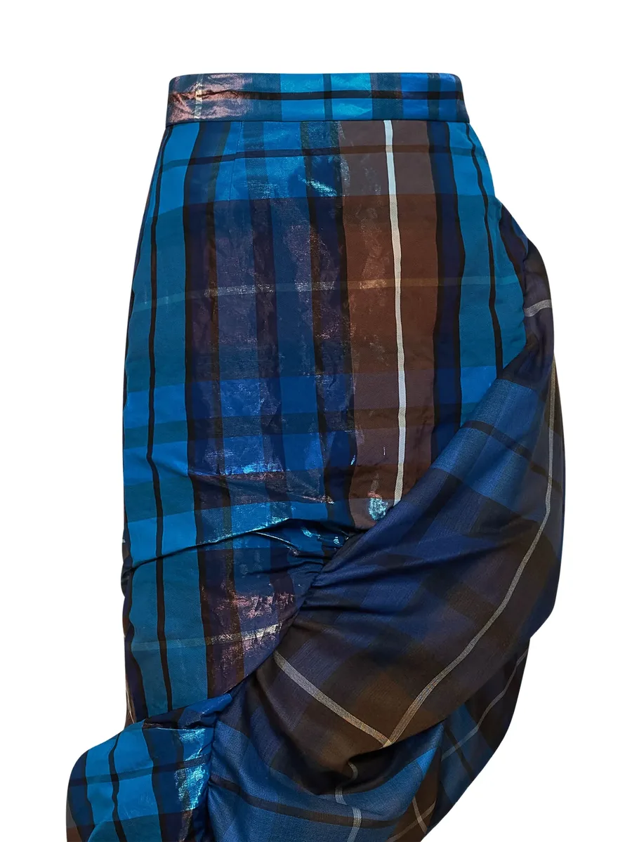 Marilyn buchanan tartan ruffled midi skirt 3