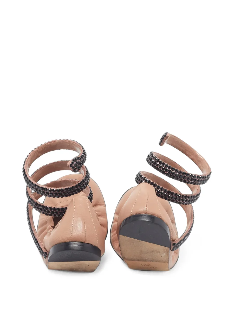 Cleo ankle-wrap ballet flats 2