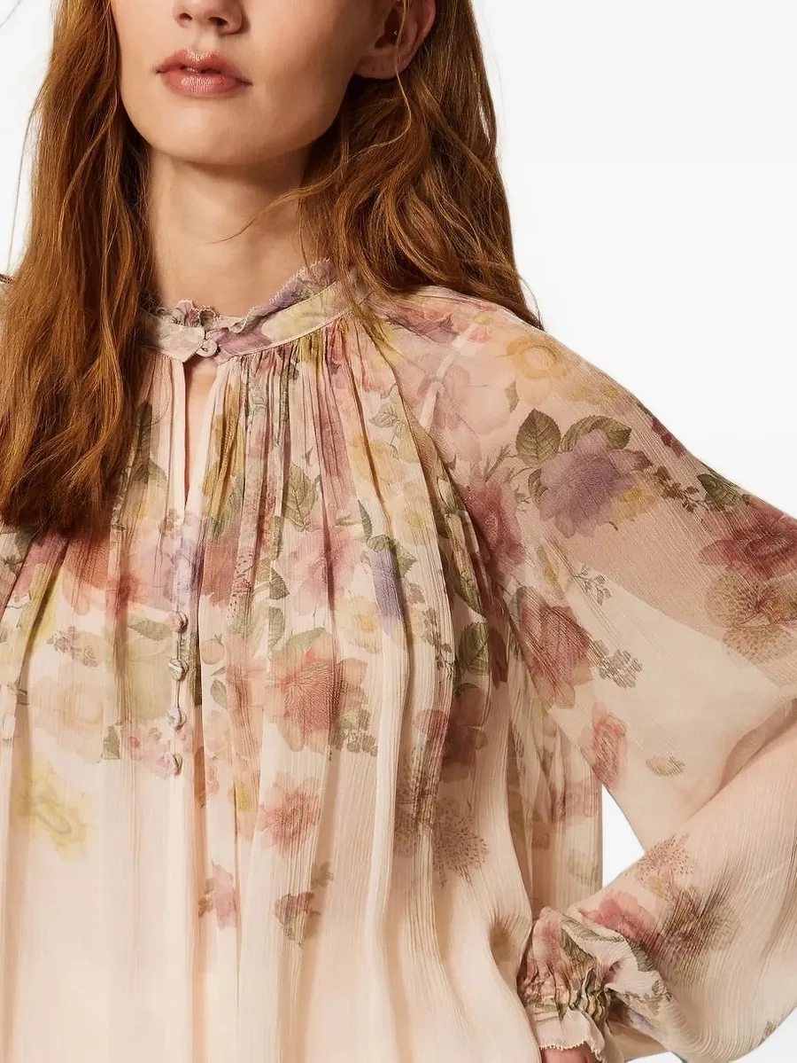 floral crépon blouse 5