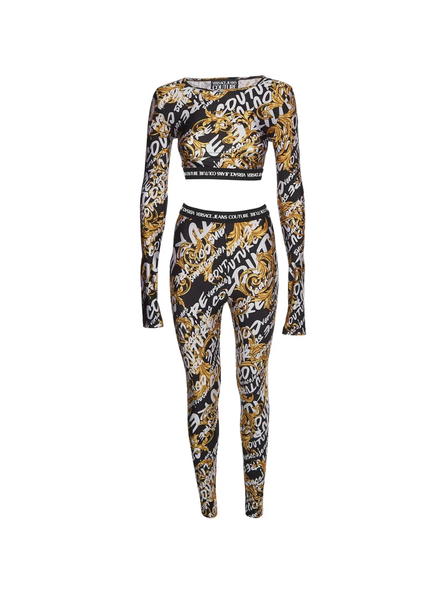 barocco-print leggings set (set of two) 1