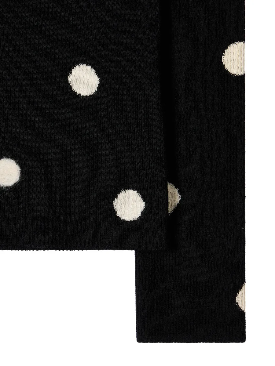 merino wool polka dot henley top 6