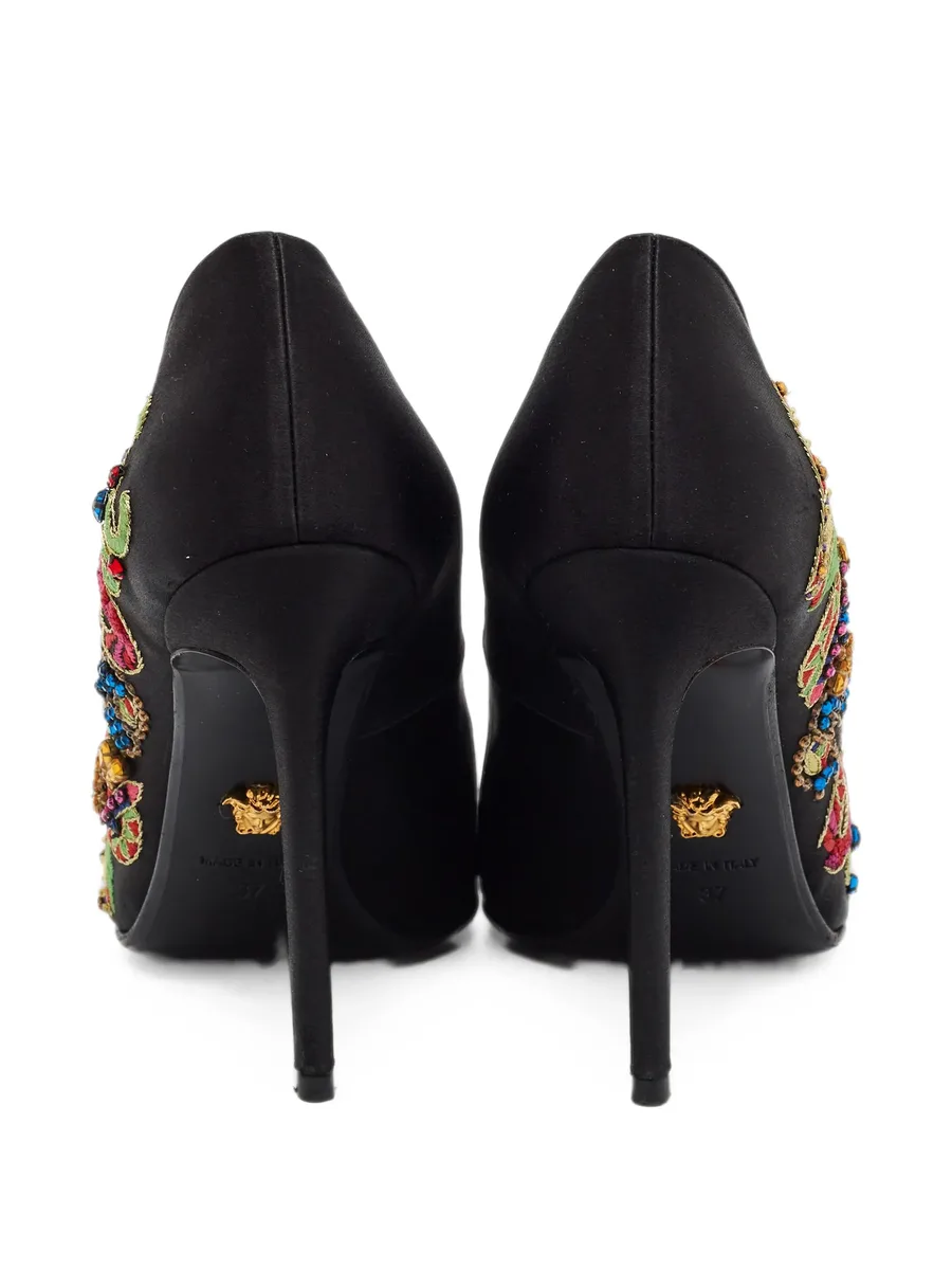 embroidered pointed-toe pumps 3