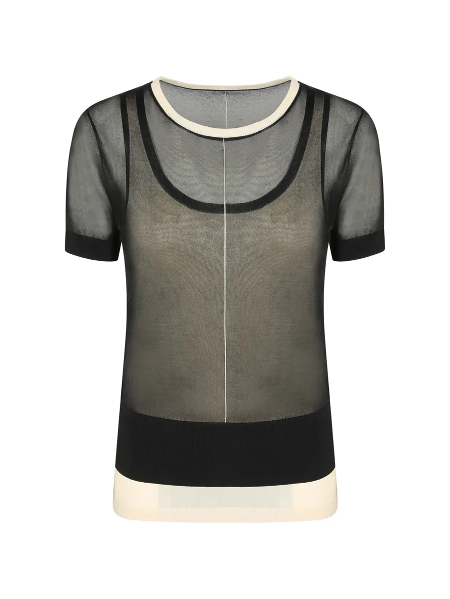 black double-layer T-Shirt 1