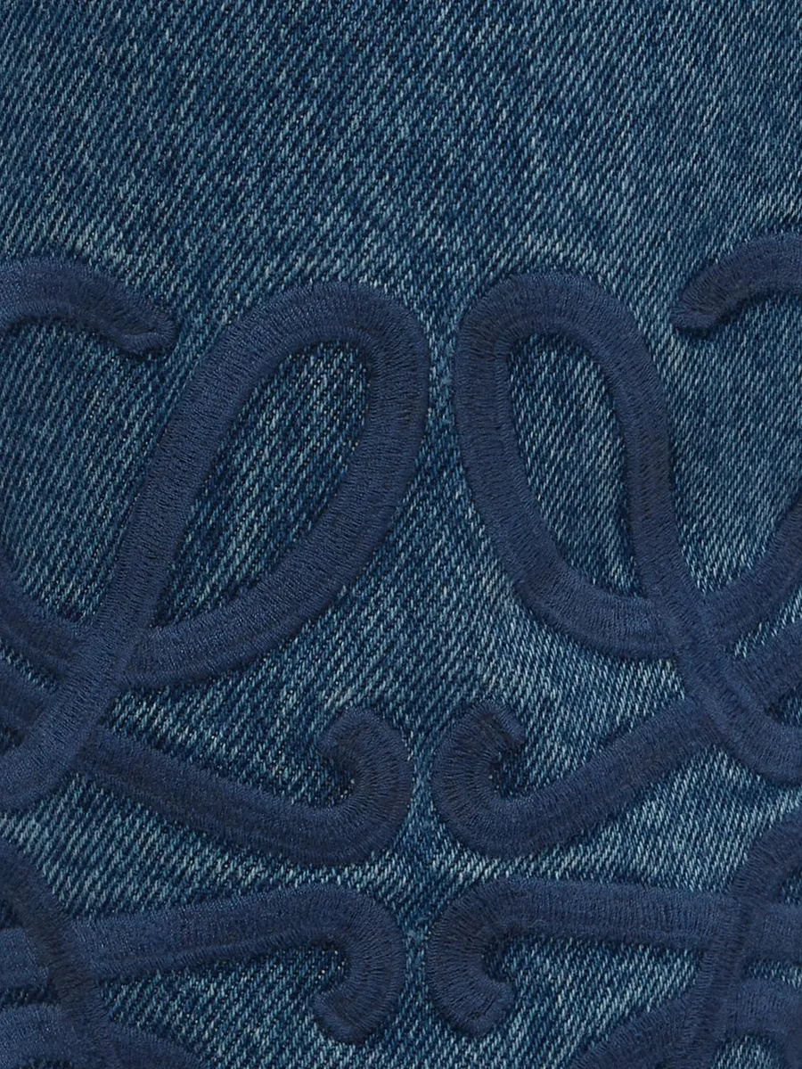 Anagram embroidered jeans 4