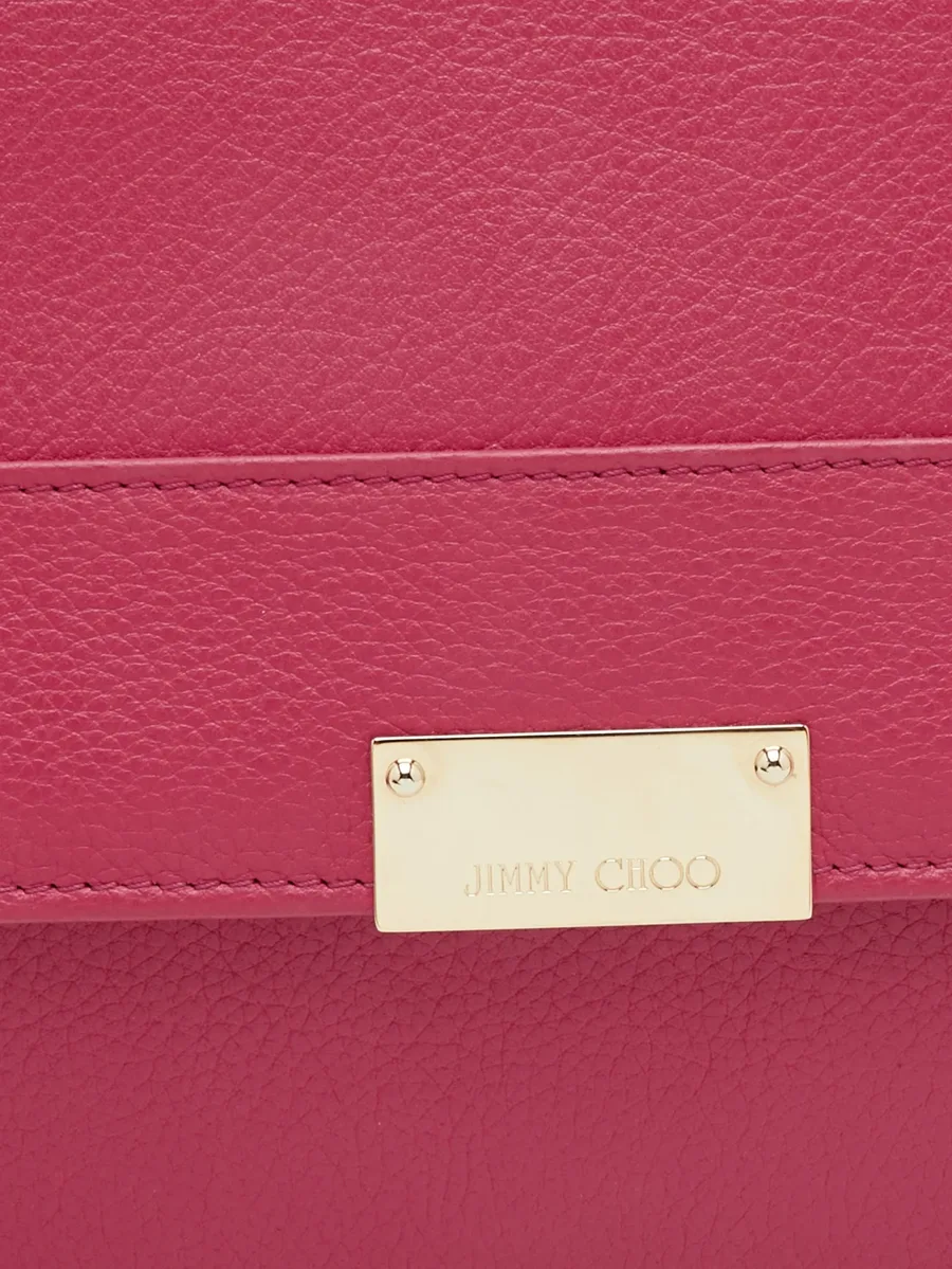 Reese grained leather clutch bag 4