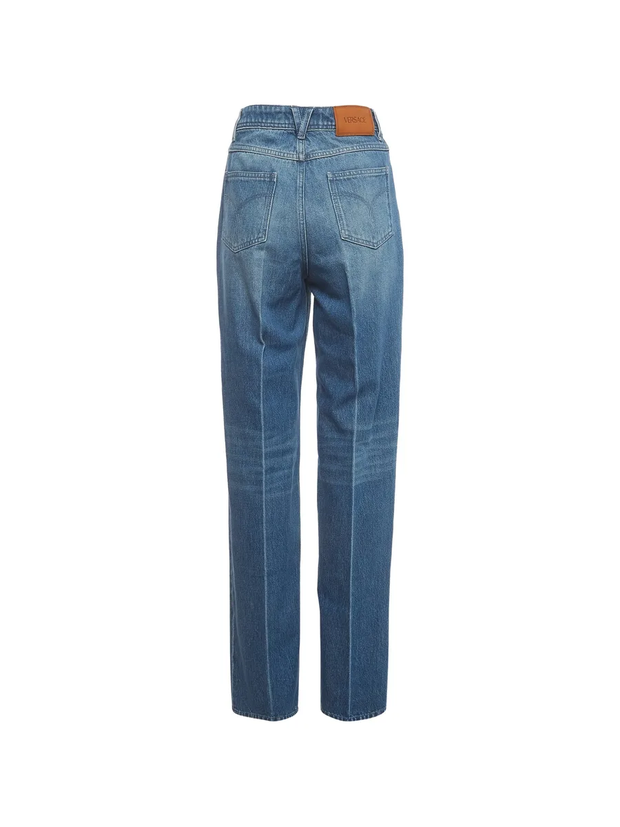 Medusa detail straight-leg jeans 2