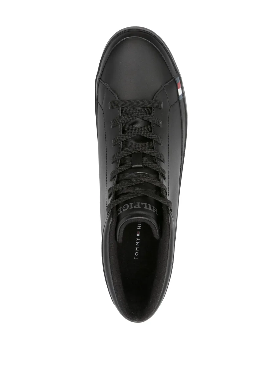 Modern lace-up leather sneakers 8