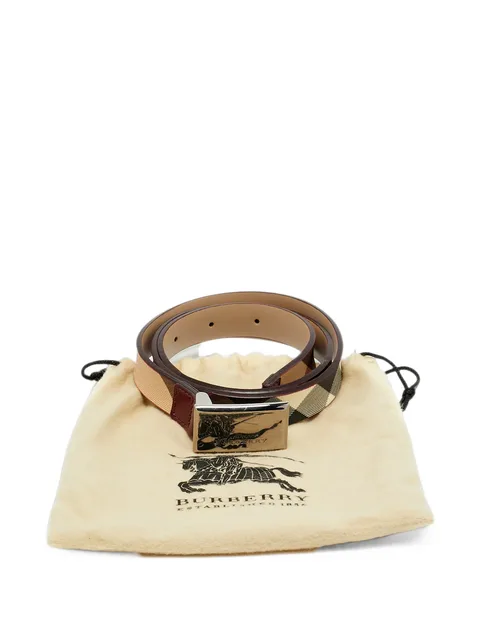 Nova Check buckle belt