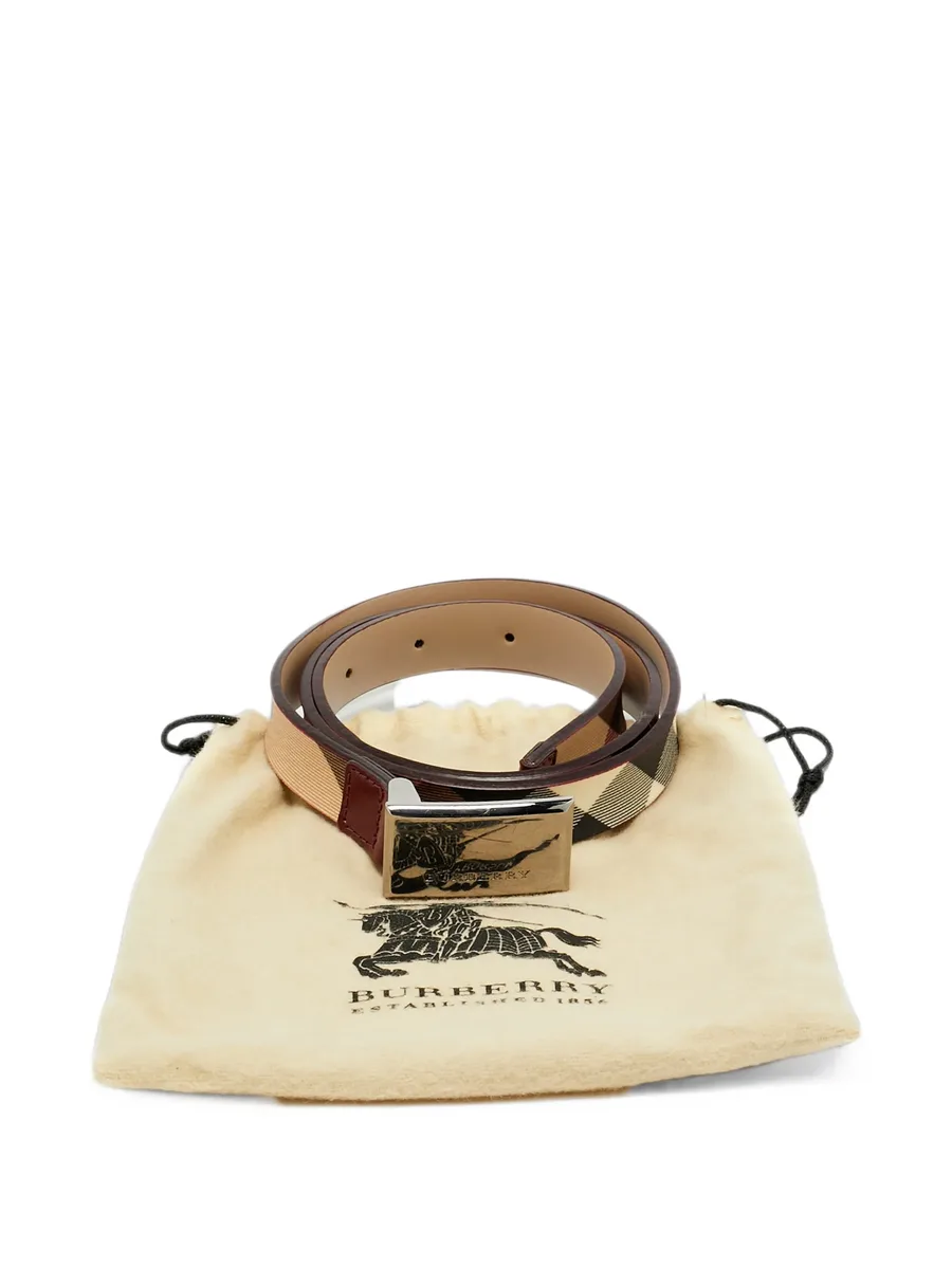 Nova Check buckle belt 1