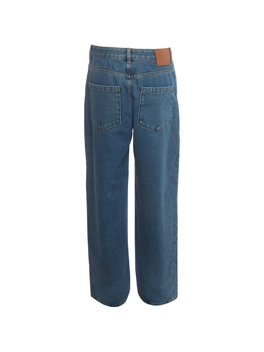 Anagram embroidered jeans 2