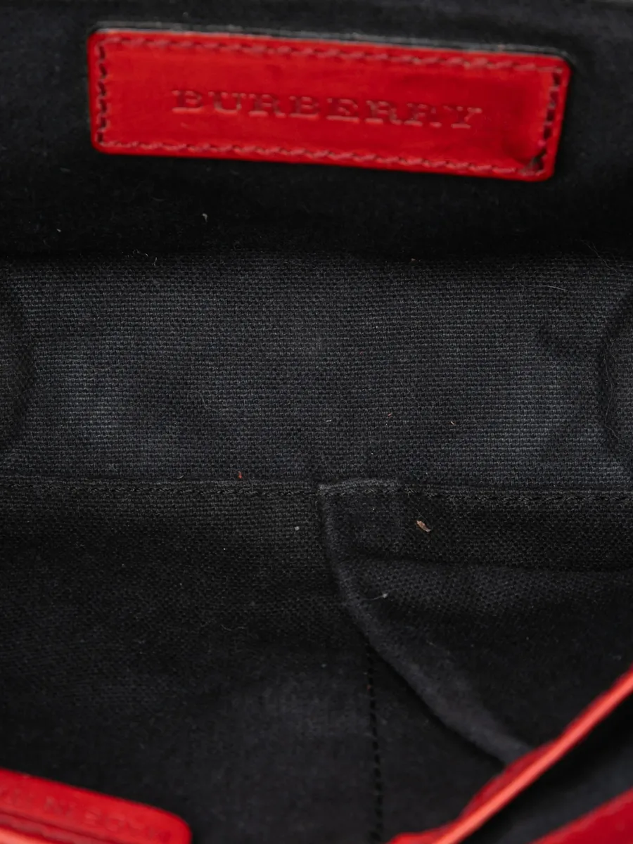 2000-2017 Leather and House Check Canvas Bridle Abbott crossbody bag 5