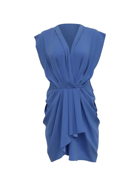 Wrap-effect mini dress
